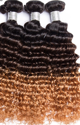 Ombre Hair Bundles Malaysian Deep Wave