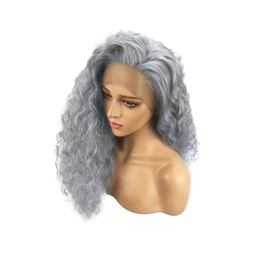 Curly Lace Front Wigs Human Hair Natural Wave Beauty Non-remy L